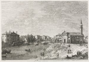 Vedute: Vista di Dolo, una città sul Brenta, a ovest di Venezia, 1735-1746 da Giovanni Antonio Canal