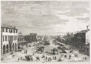 Vedute: Vedute di Mestre, una città nella provincia di Venezia da Antonio Canaletto