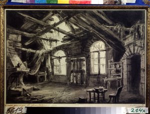Scenografia per Trenta anni, o la vita di un giocatore di Victor Henri-Joseph Brahain Ducange da Antonio Canoppi