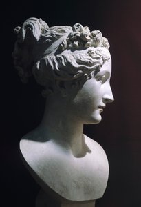 Paolina Borghese come Venere Vincitrice, di Antonio Canova (1757-1822), marmo bianco da Antonio Canova