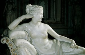 Paolina Borghese come Venere Vincitrice da Antonio Canova