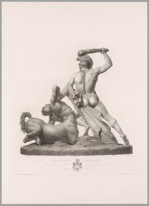 Teseo e Centauro, vista di schiena, da Oeuvre de Canova da Antonio Canova