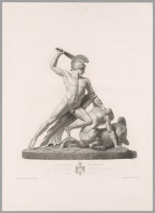 Teseo e Centauro, vista frontale, da Oeuvre de Canova da Antonio Canova