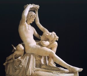 Venere incorona Amore di Antonio Canova (1757-1822), modello in gesso da Antonio Canova