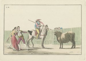 Tavola II, dalla serie Collezione delle principali azioni di una corrida di tori da Antonio Carnicero