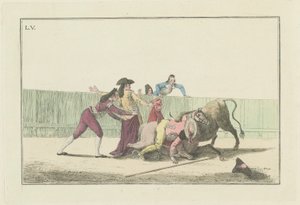 Tavola V, dalla serie Colección de las principales suertes de una corrida de toros da Antonio Carnicero