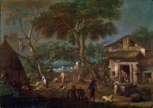 Paesaggio italiano, c1750-1795 da Antonio Diziani