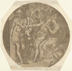 Un uomo che saluta una donna, 1540-45