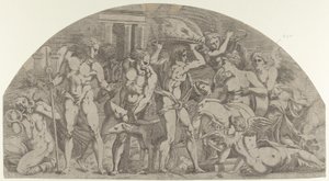Meleagro porta la testa del cinghiale ad Atalanta, 1540-45 da Antonio Fantuzzi
