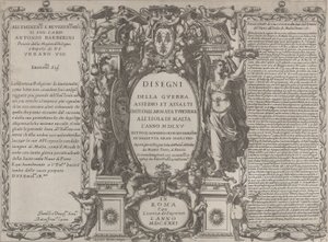 Frontespizio per Disegni della guerra, assedio e assalto dell