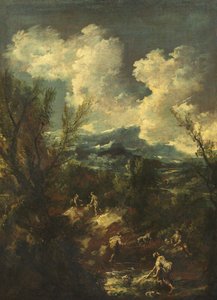 Paesaggio con lavandaie, 1711-35