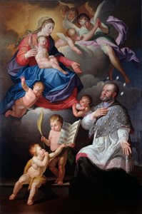 San Giovanni Nepomuceno con la Vergine e il Bambino da Antonio Giolfi