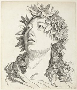 Testa di donna con corona d