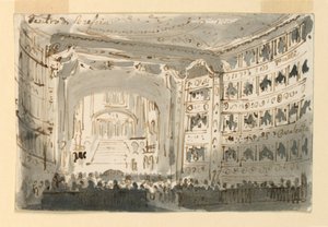 Interno del Teatro di Brescia da Antonio Giuseppe Basoli