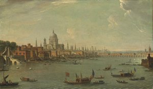 Quattro vedute di Londra: Il Tamigi verso St. Paul