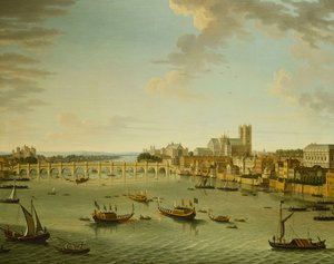 Il Tamigi dalla terrazza di Somerset House verso Westminster
