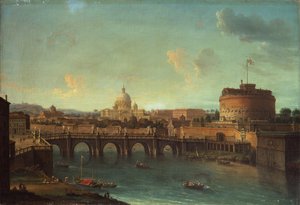 Il Tevere, Roma, verso Castel Sant