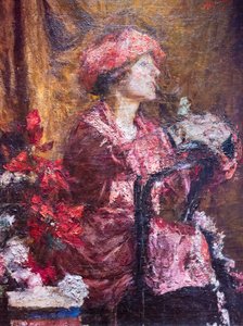 Enrica in viola da Antonio Mancini