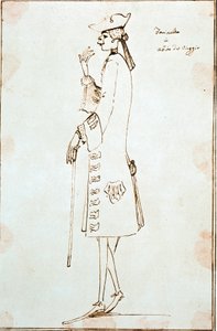 Ritratto del cantante castrato Carlo Broschi detto Farinelli (1705-1782) durante il suo viaggio a Venezia per eseguire 
