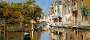 Canale a Venezia al sole da Antonio Maria de Reyna Manescau