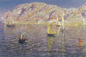 Paesaggio marino. Vista sulla baia di Palma di Maiorca da Antonio Munoz Degrain