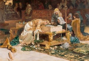 "Gli amanti di Teruel", dipinto di Antoni Munoz i Degrain (dettaglio)