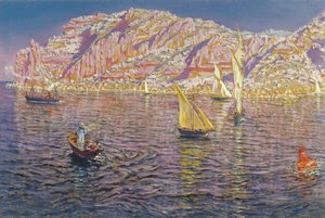 Veduta della baia di Palma di Maiorca da Antonio Munoz Degrain