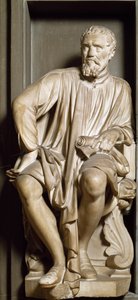 Ritratto dello scultore, pittore e architetto Michelangelo Buonarroti detto Michelangelo da Antonio Novelli