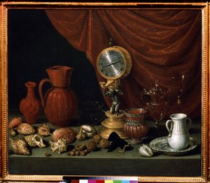 Natura morta con orologio da Antonio Pereda y Salgado