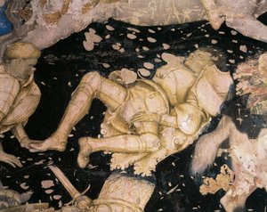 Soggetto cavalleresco, (dettaglio) da Antonio Pisanello