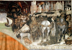 San Giorgio che libera la principessa di Trebisonda (dettaglio) da Antonio Pisanello
