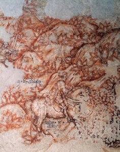 Sinopia (dettaglio) da Antonio Pisanello