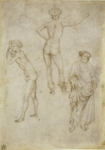 Due studi di figure maschili e San Pietro da Antonio Pisanello