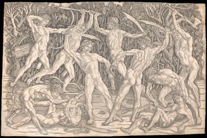 Battaglia dei nudi di Antonio del Pollaiolo, c.1470-90