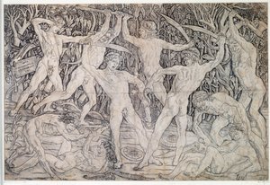 Combattimento di guerrieri nudi da Antonio Pollaiuolo