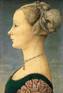 Ritratto di giovane donna da Antonio Pollaiuolo