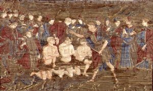 Il battesimo dei neofiti, arazzo che raffigura scene della vita di San Giovanni Battista da Antonio Pollaiuolo