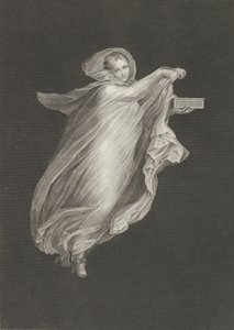Una baccante con un mantello con cappuccio e una scatola nella mano sinistra, ca. 1795-ca. 1820 da Antonio Ricciani