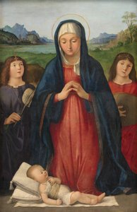 Il Bambino Gesù adorato da Maria
