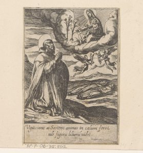 San Filippo prega per le anime di due fratelli (Vita di Filippo Benizi) da Antonio Tempesta