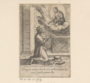 San Filippo si mette sotto la protezione della Vergine Maria da Antonio Tempesta