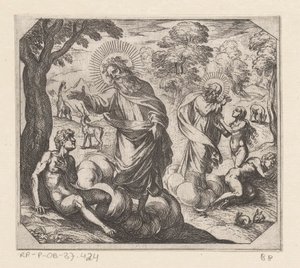 La creazione di Adamo ed Eva da Antonio Tempesta