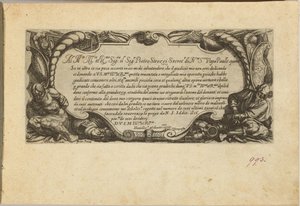 Frontespizio: Dedica a Pietro Strozzi da Antonio Tempesta
