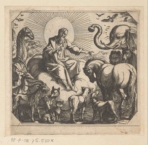 Dio crea gli animali sulla terra da Antonio Tempesta