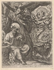 San Girolamo nel deserto contemplando il giudizio universale da Antonio Tempesta