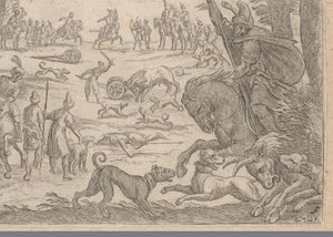Caccia ai tori selvatici (Jachtscènes, Primo libro di caccie varie)