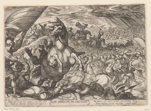 Giosuè ordina al sole di fermarsi da Antonio Tempesta