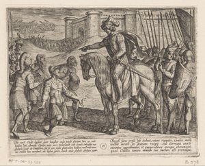 Uomini del forte si arrendono a Giulio Civile da Antonio Tempesta