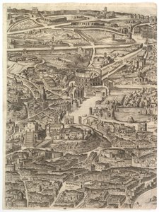 Piano della Città di Roma. Parte 4 con Santa Maria in Aracoeli, il Foro Romano da Antonio Tempesta