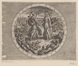 Roma e Batavia si stringono la mano da Antonio Tempesta